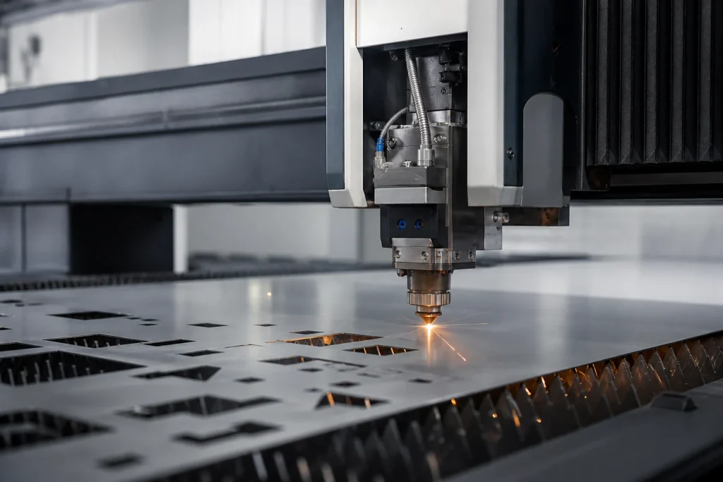Sheet metal laser cutting process