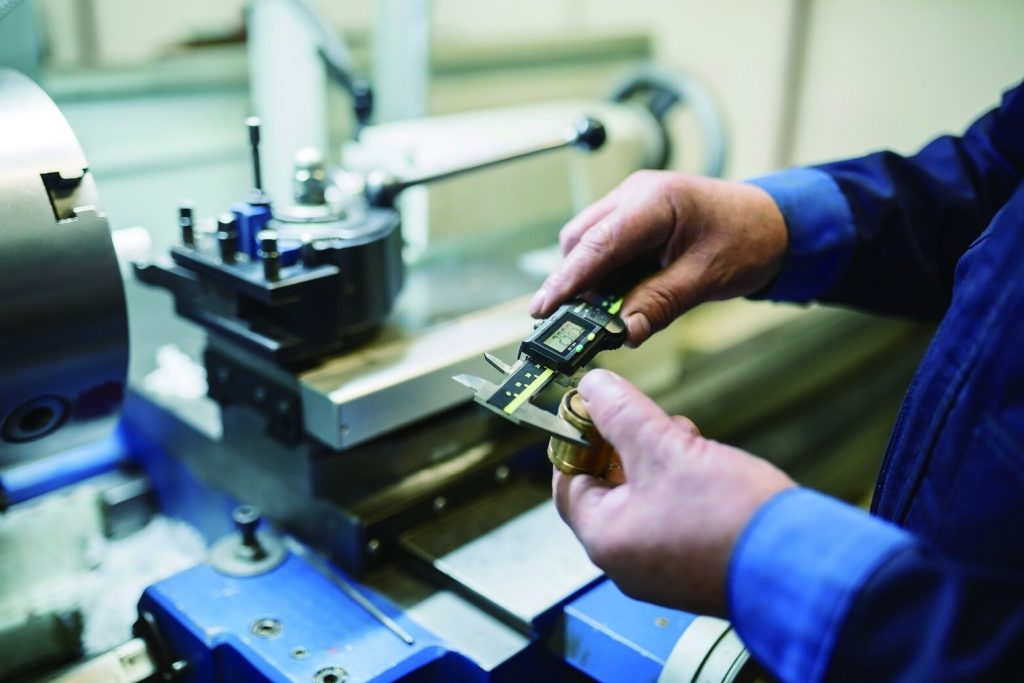 Quality inspection of a machined component